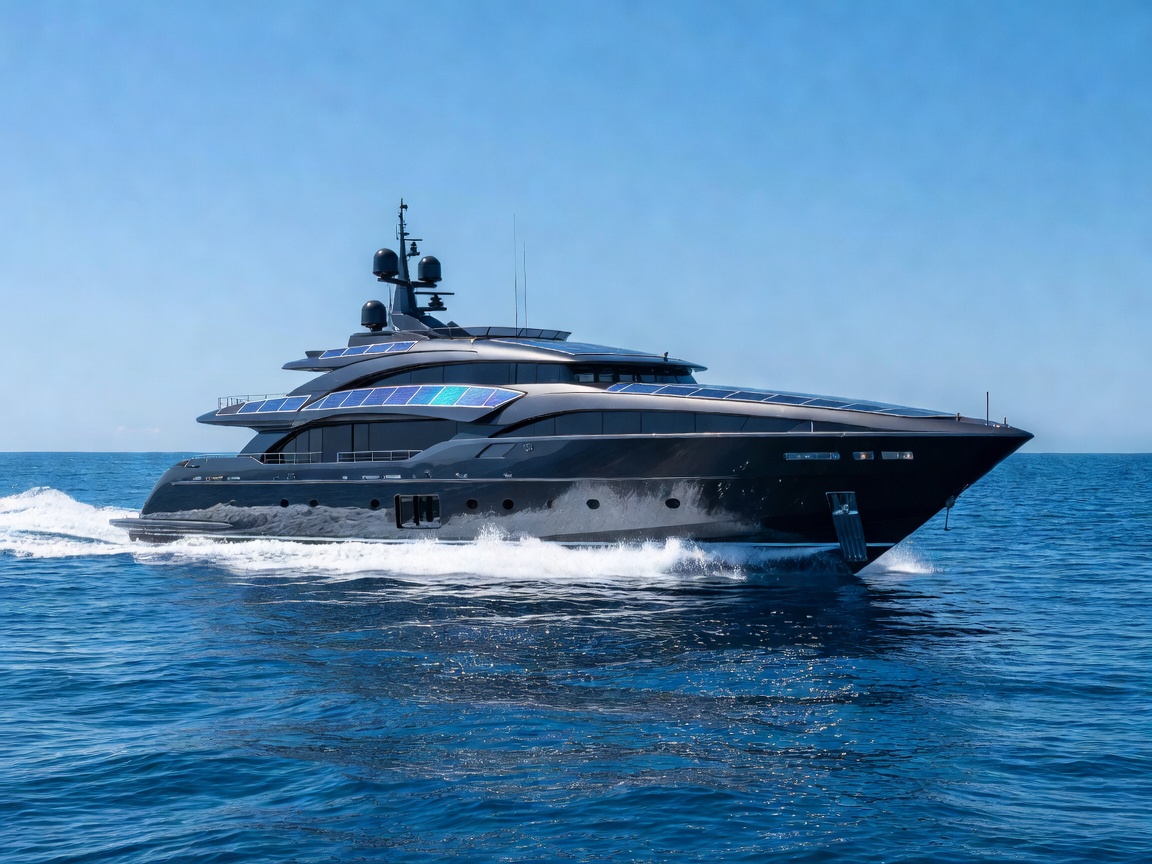 Apex Nexxus 85 Solar Superyacht in open blue sea