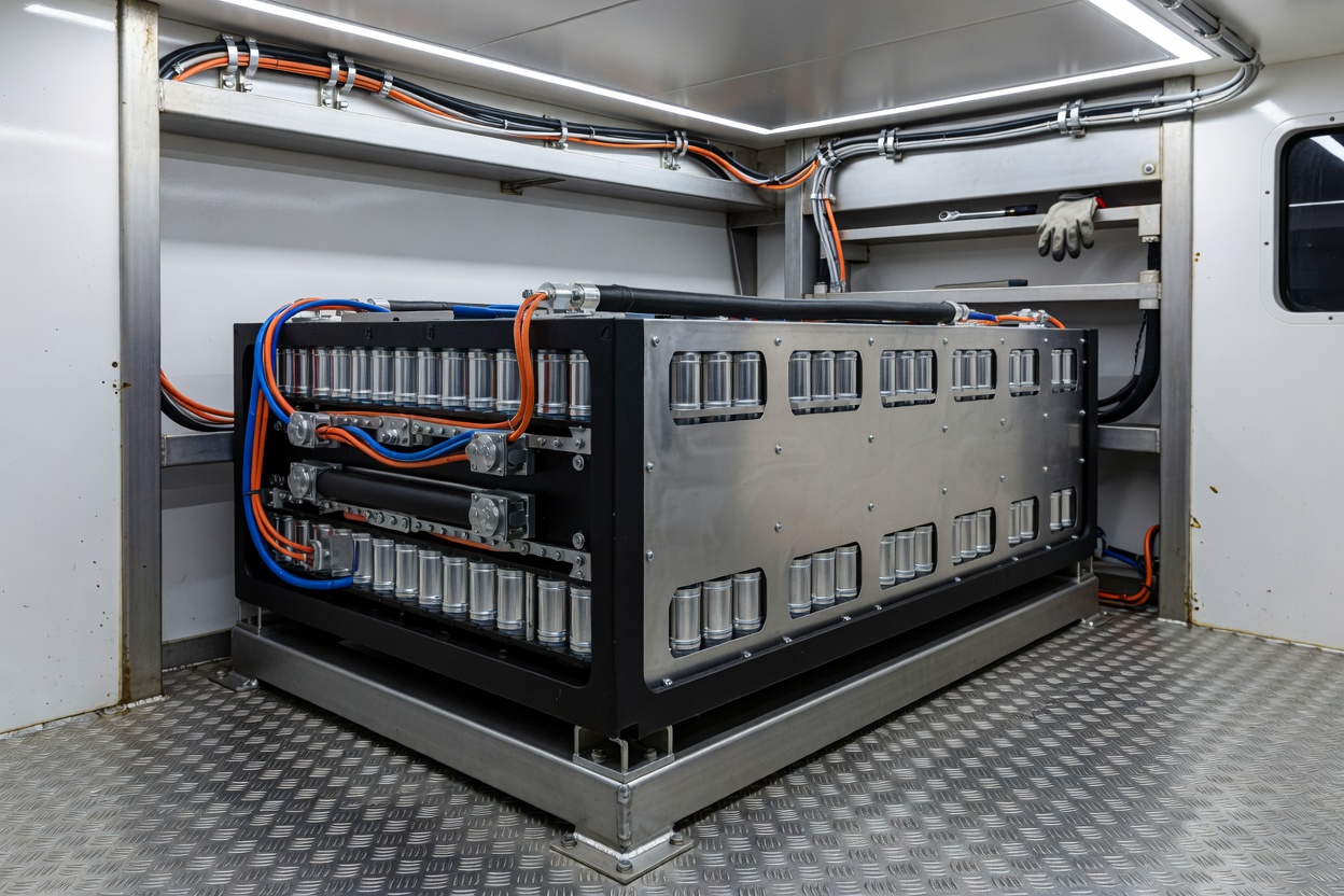 High energy lithium battery storage installation